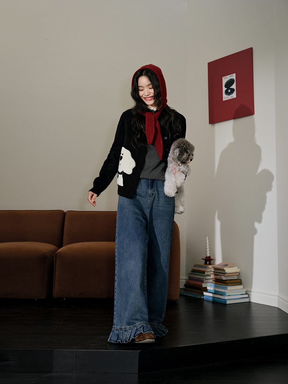 Mock Neck Long-Sleeve Top