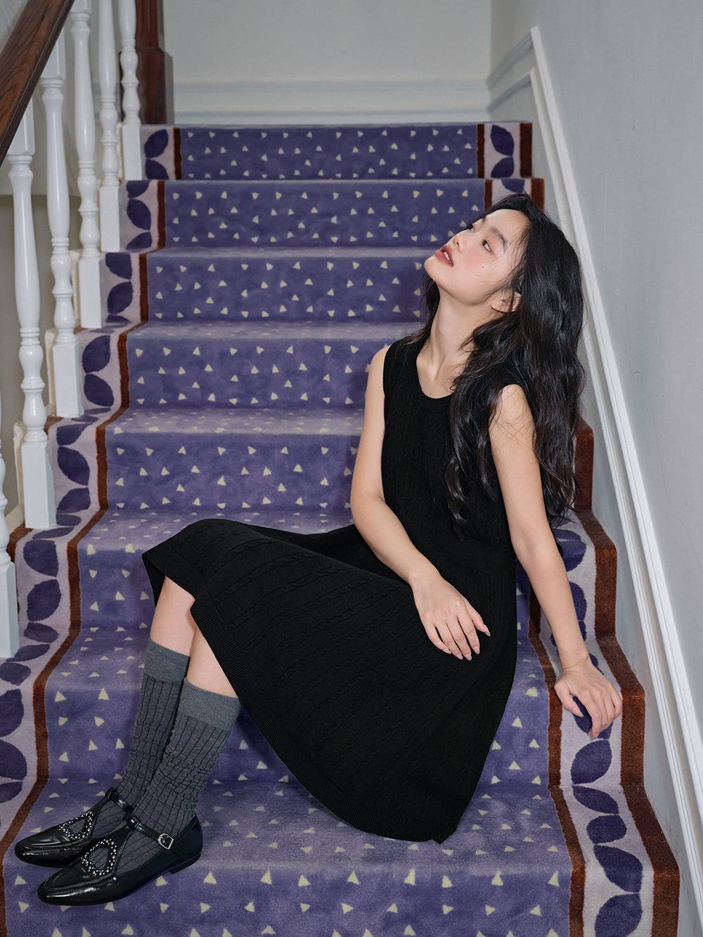 Ribbon Tie Cardigan and Tank Dress