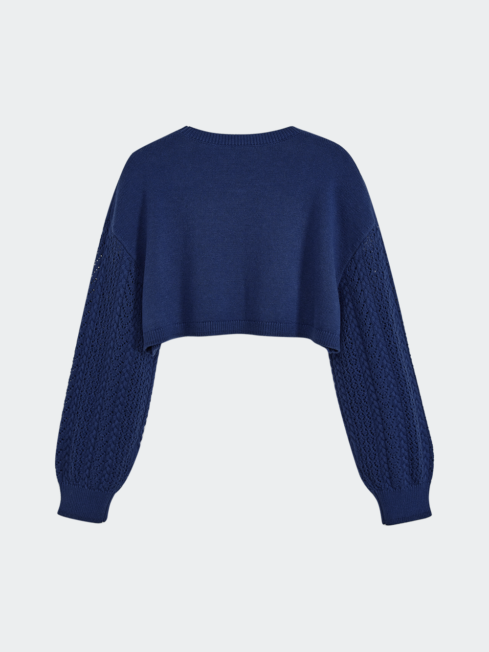 Open Front Cropped Top and Shirt