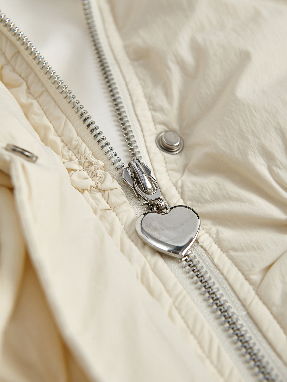 Hooded Bow Puffer Jacket