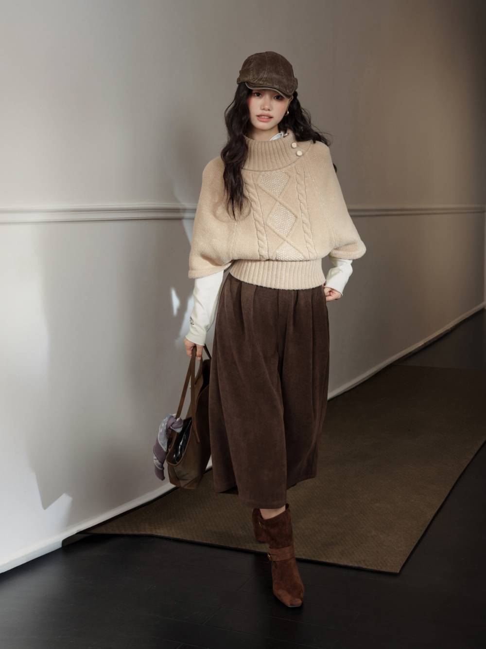 Cropped Wide Leg Pants