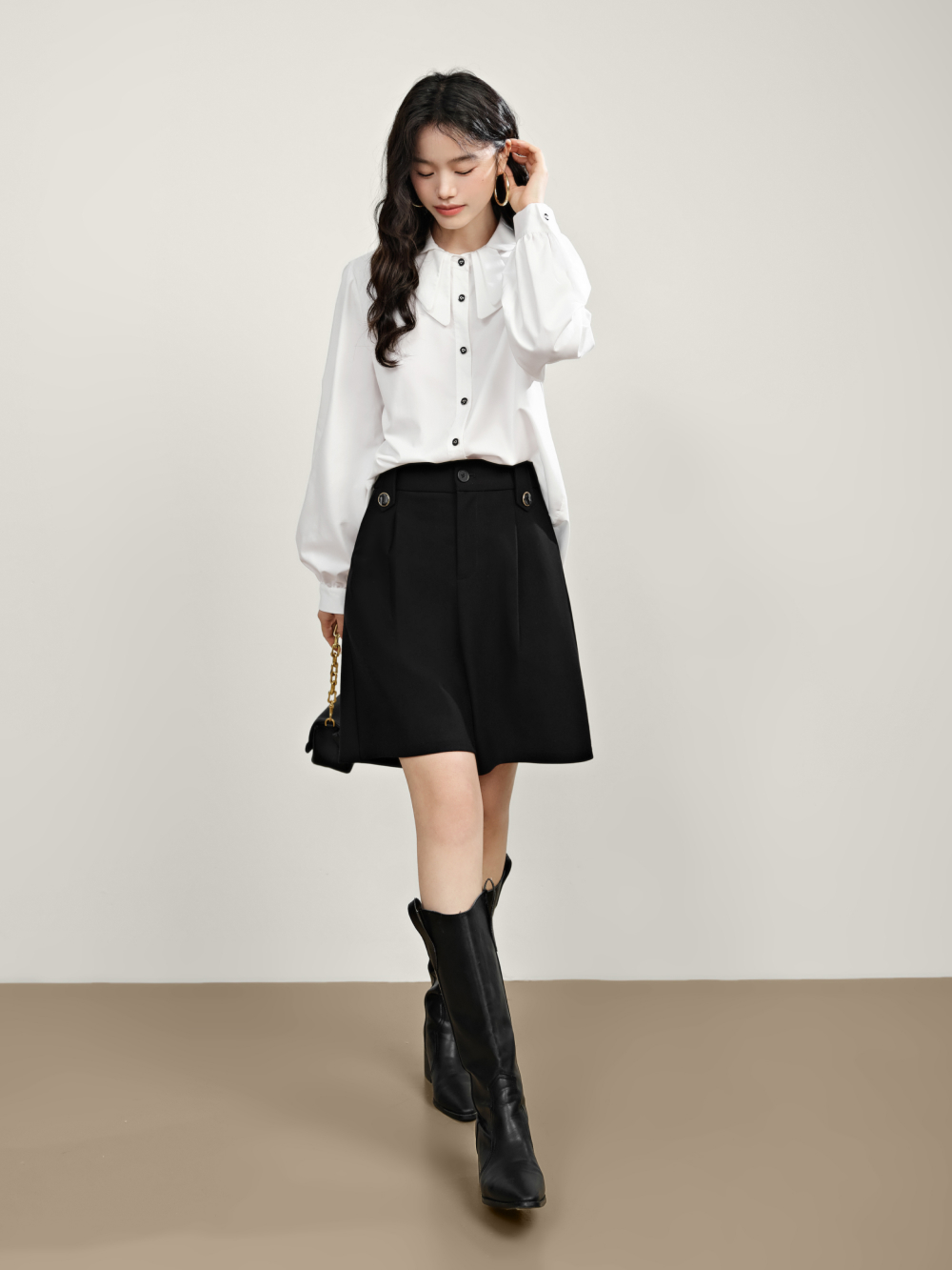 Bow Collar Shirt