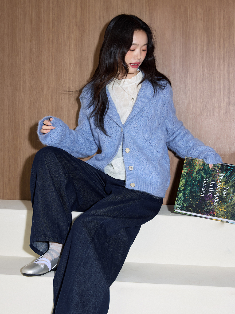 Sailor Collar Cardigan Sweater