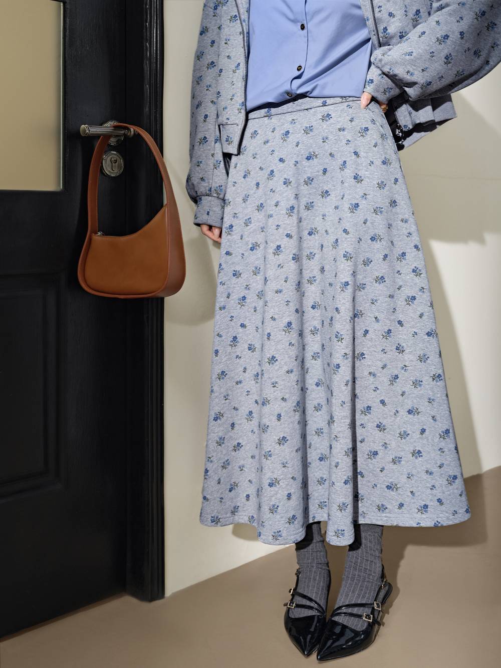 Floral Jacket and Skirt