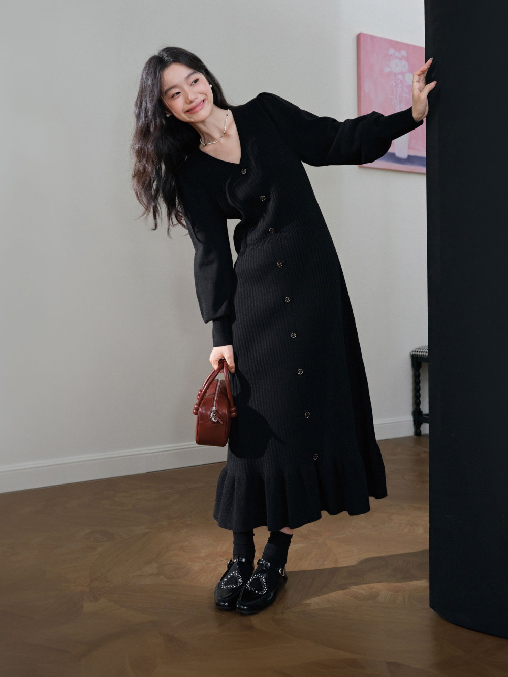 Long Sleeve Knit Dress