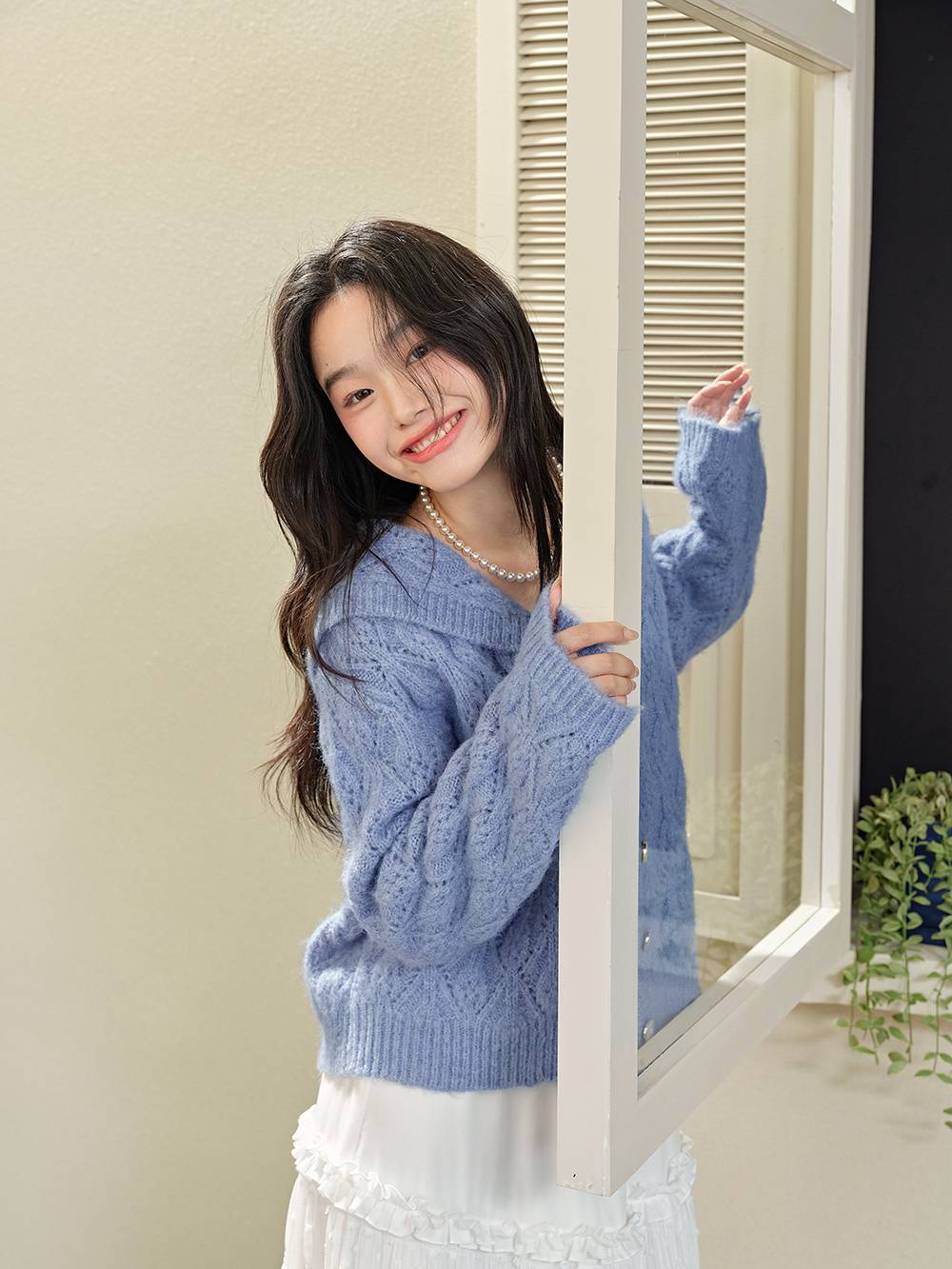 Sailor Collar Cardigan Sweater