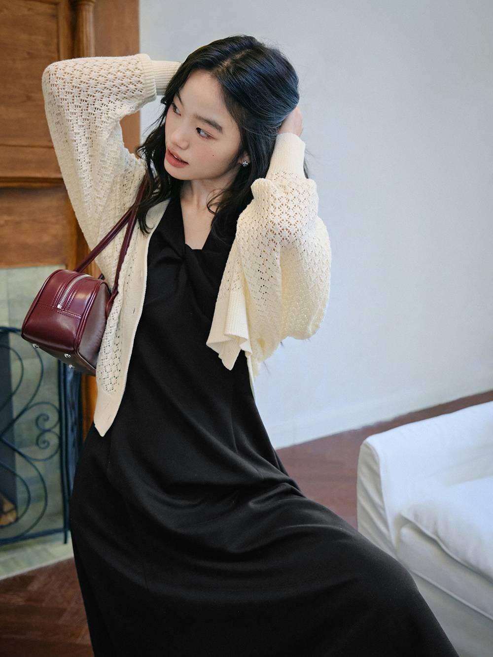 Knit Cardigan and Dress