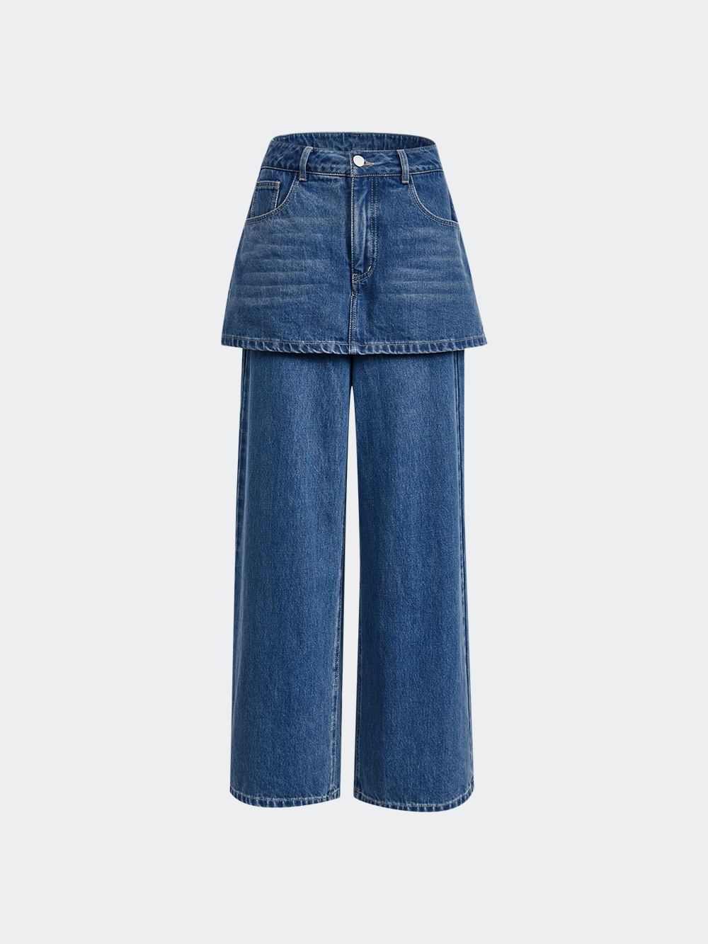 Layered Skirt Jeans