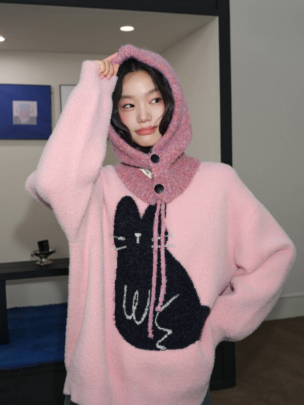 Rabbit Graphic Sweater