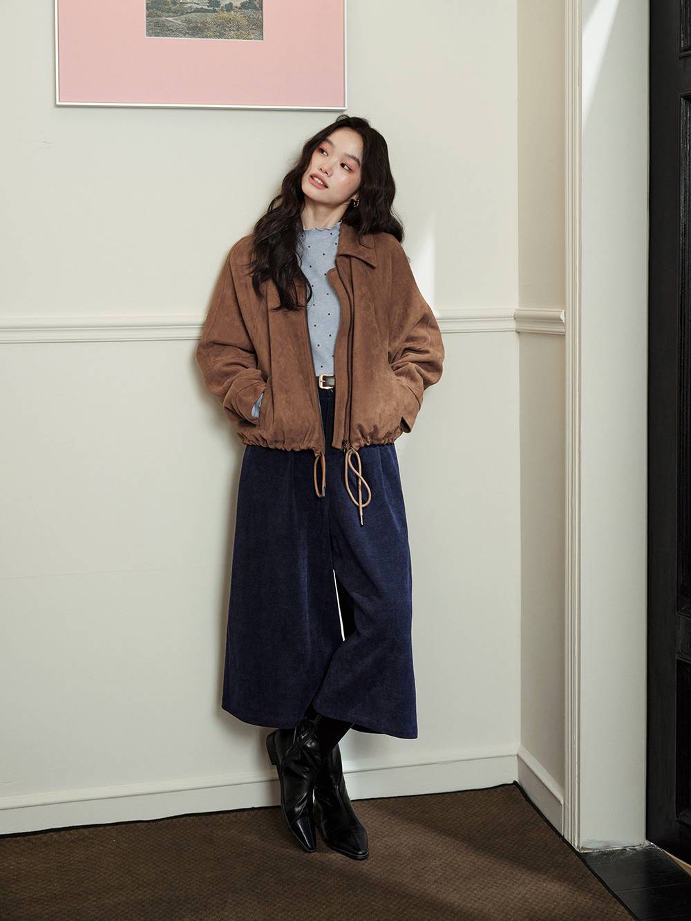 Cropped Wide Leg Pants