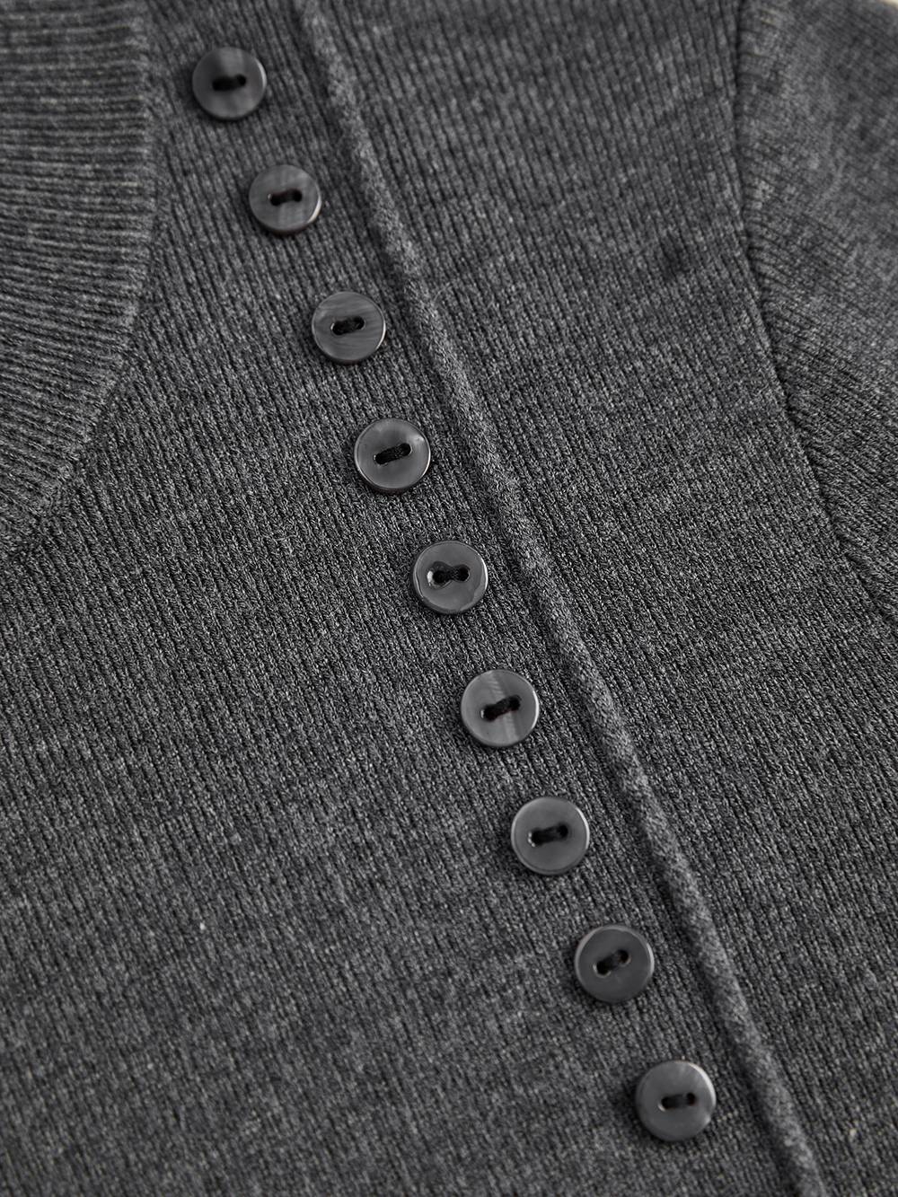 Mock Neck Long-Sleeve Top