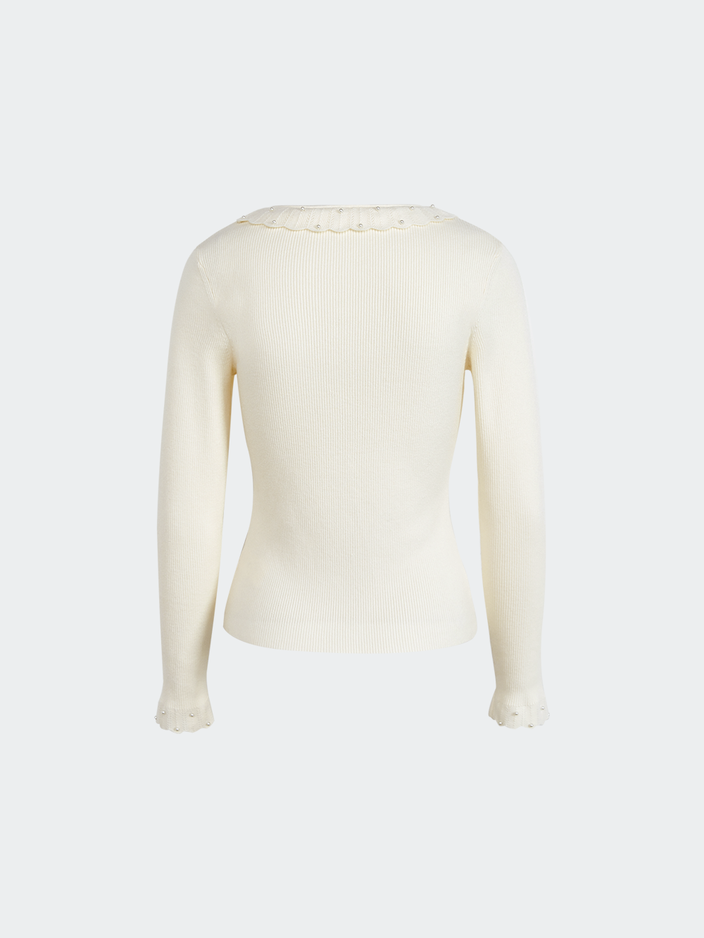 Pearl Embellished Knit Top