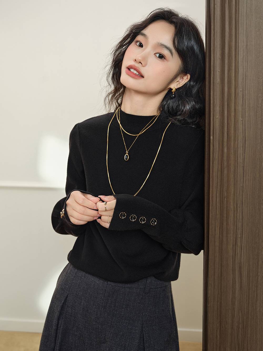 Long Sleeve Knit Top