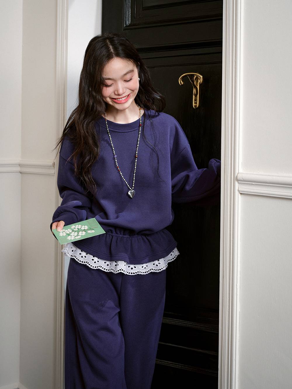 Drawstring Sweater and Elastic Pants