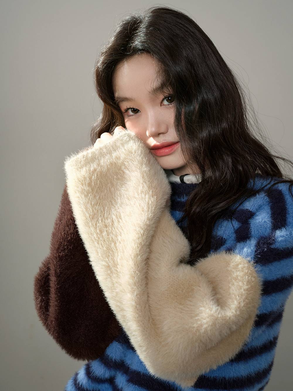 Fuzzy Striped Sweater