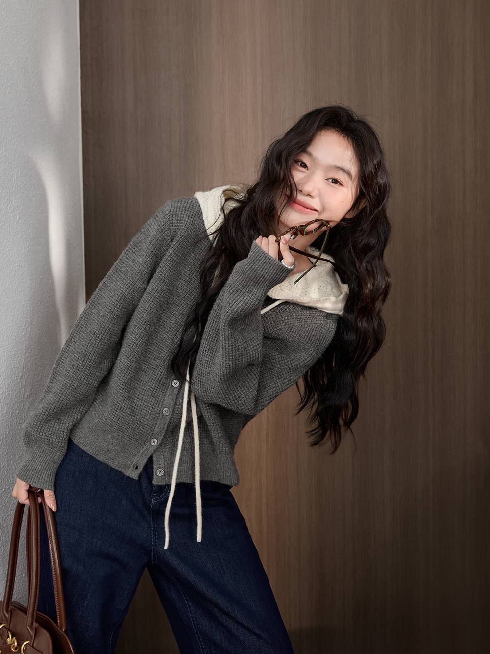 Hooded Cardigan Sweater