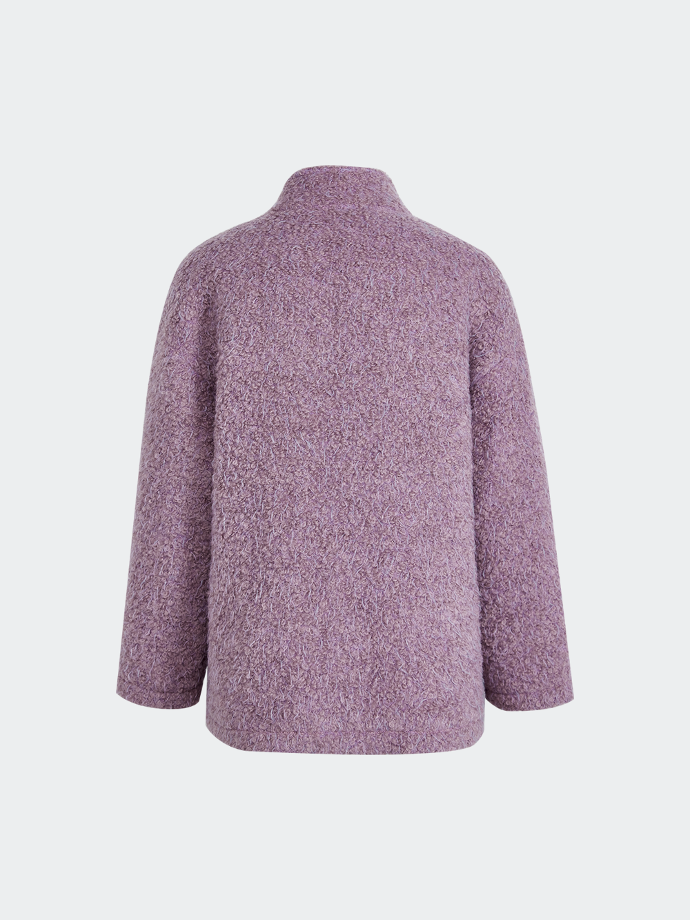 Purple Wool-Blend Jacket
