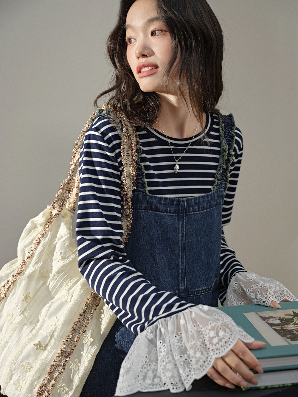 Denim Pinafore Dress