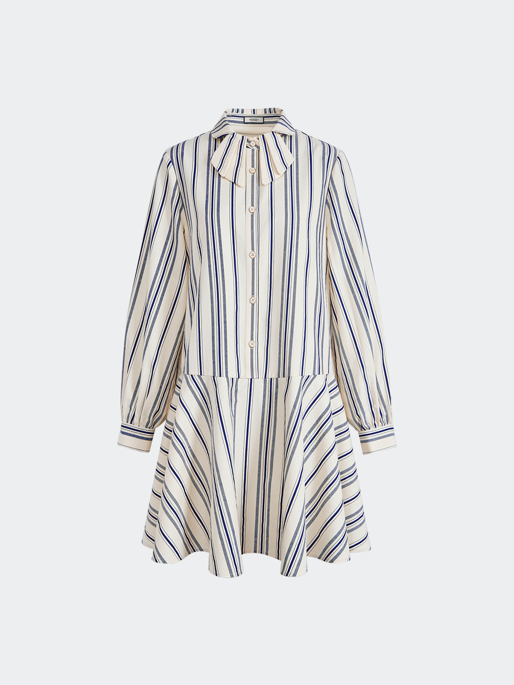 Vest and Striped Dress