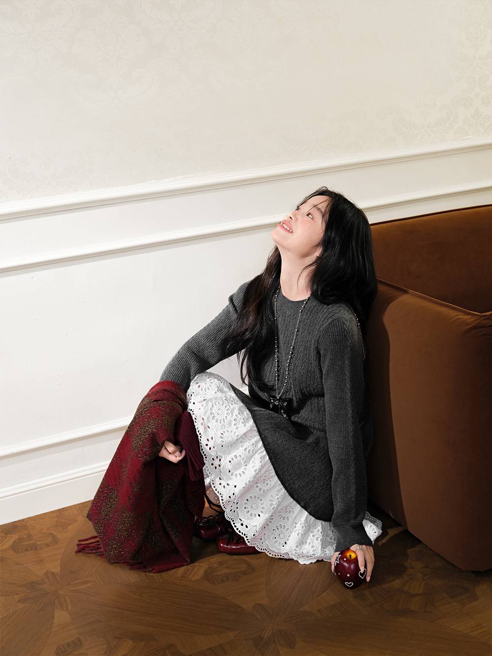 Layered Lace Hem Dress