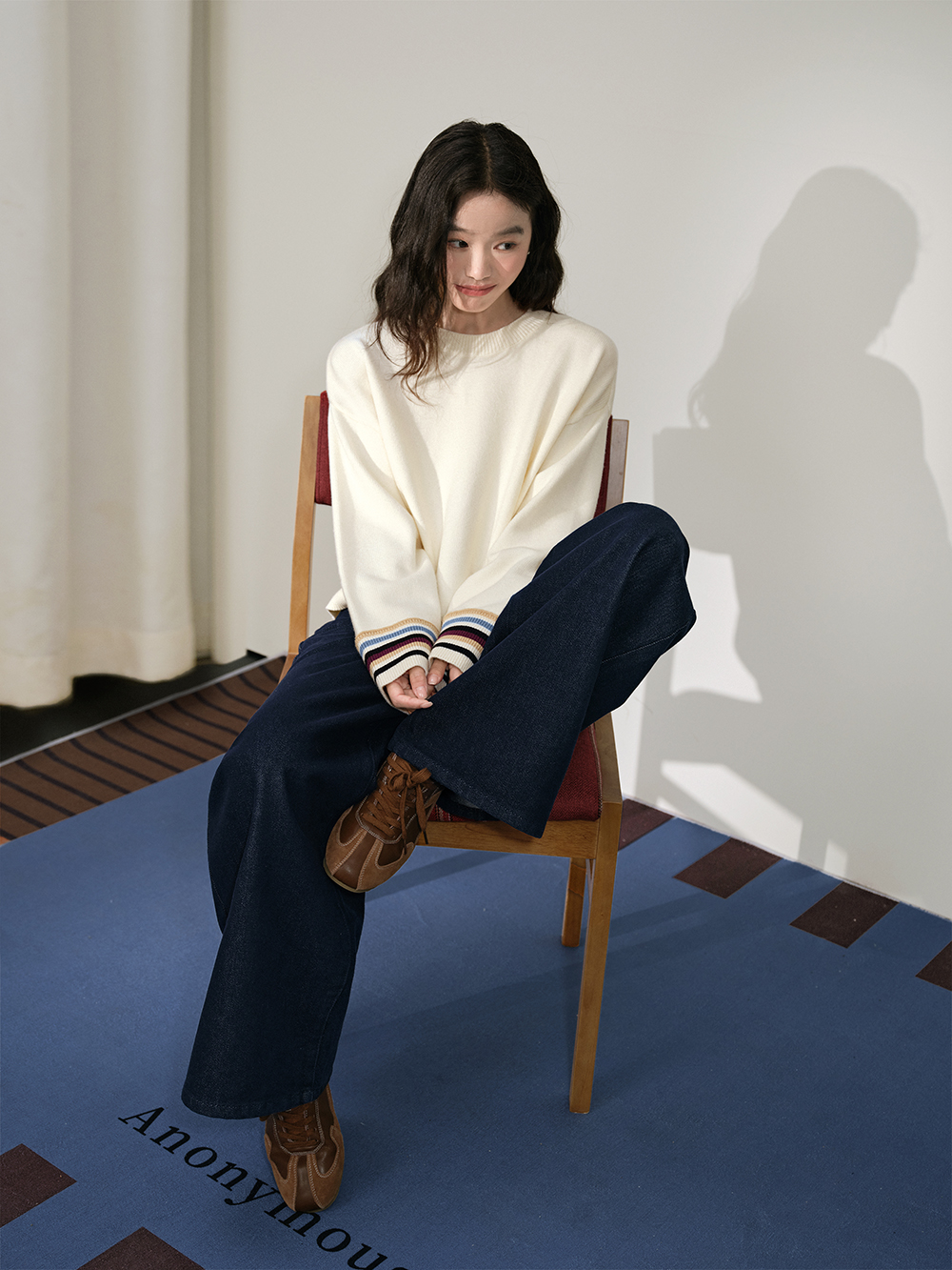 Striped Cape Sweater