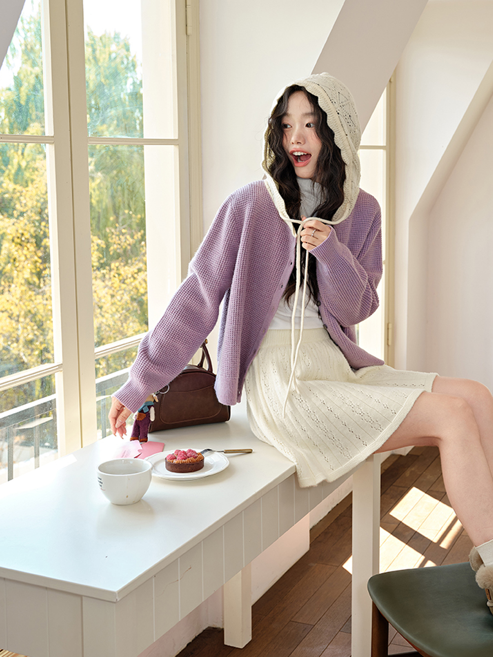 Hooded Cardigan Sweater