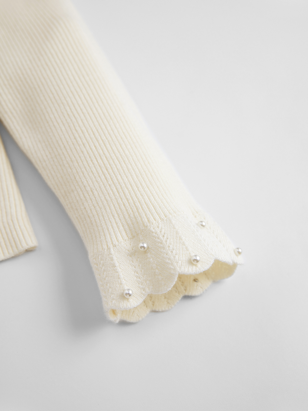 Pearl Embellished Knit Top