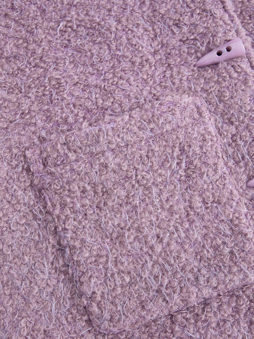 Purple Wool-Blend Jacket