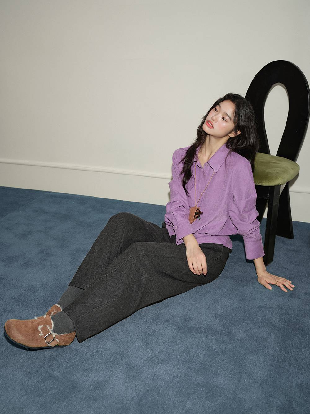 High-Waisted Brushed Pants