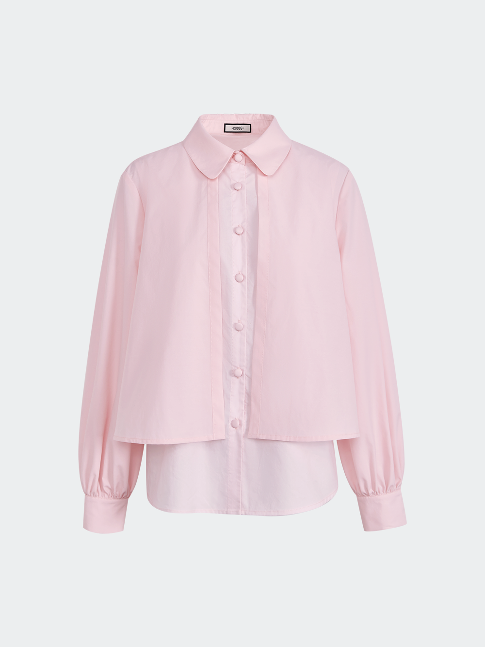 Pink Layered Look Blouse