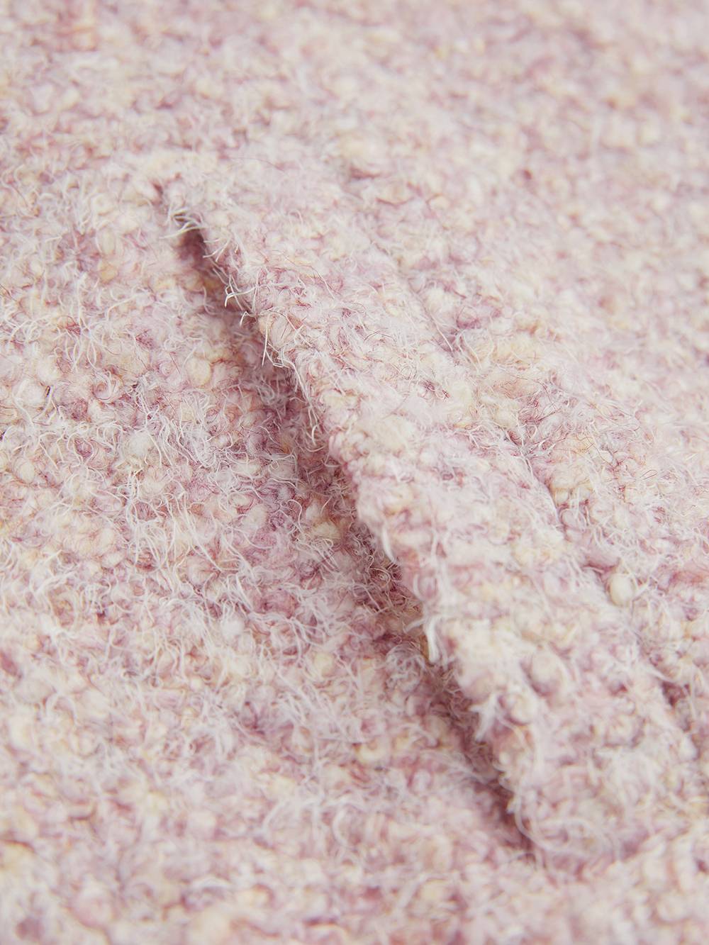 Pink Tweed Textured Jacket