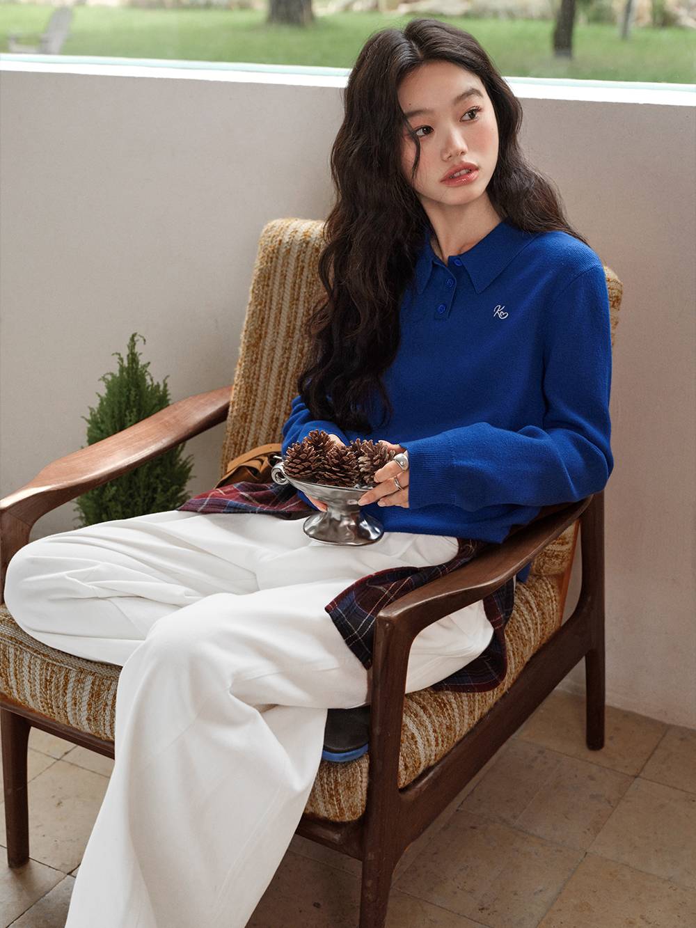 Long-Sleeve Knit Top