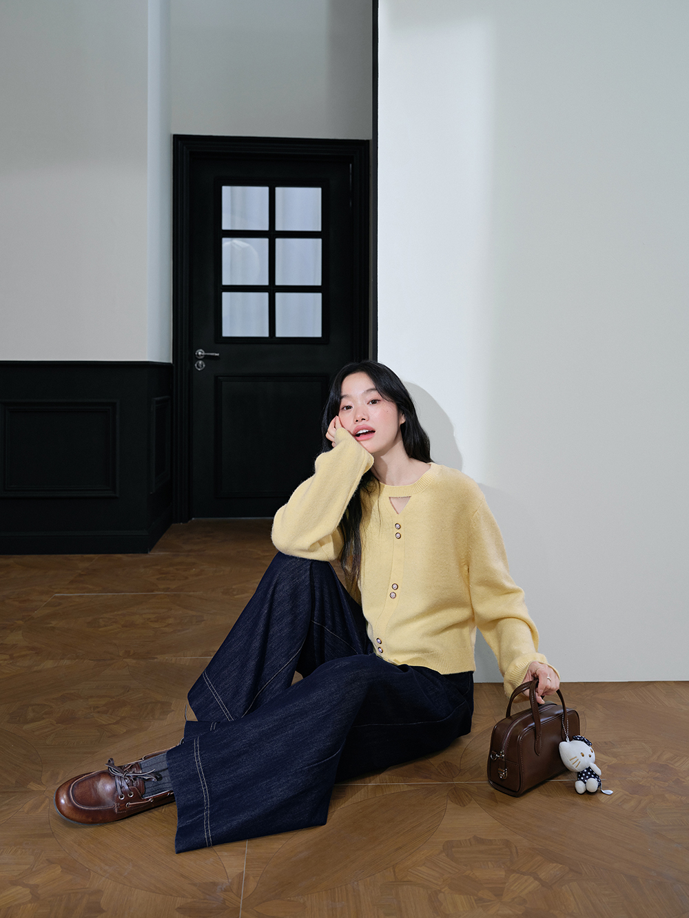 Front Cut Out Sweater