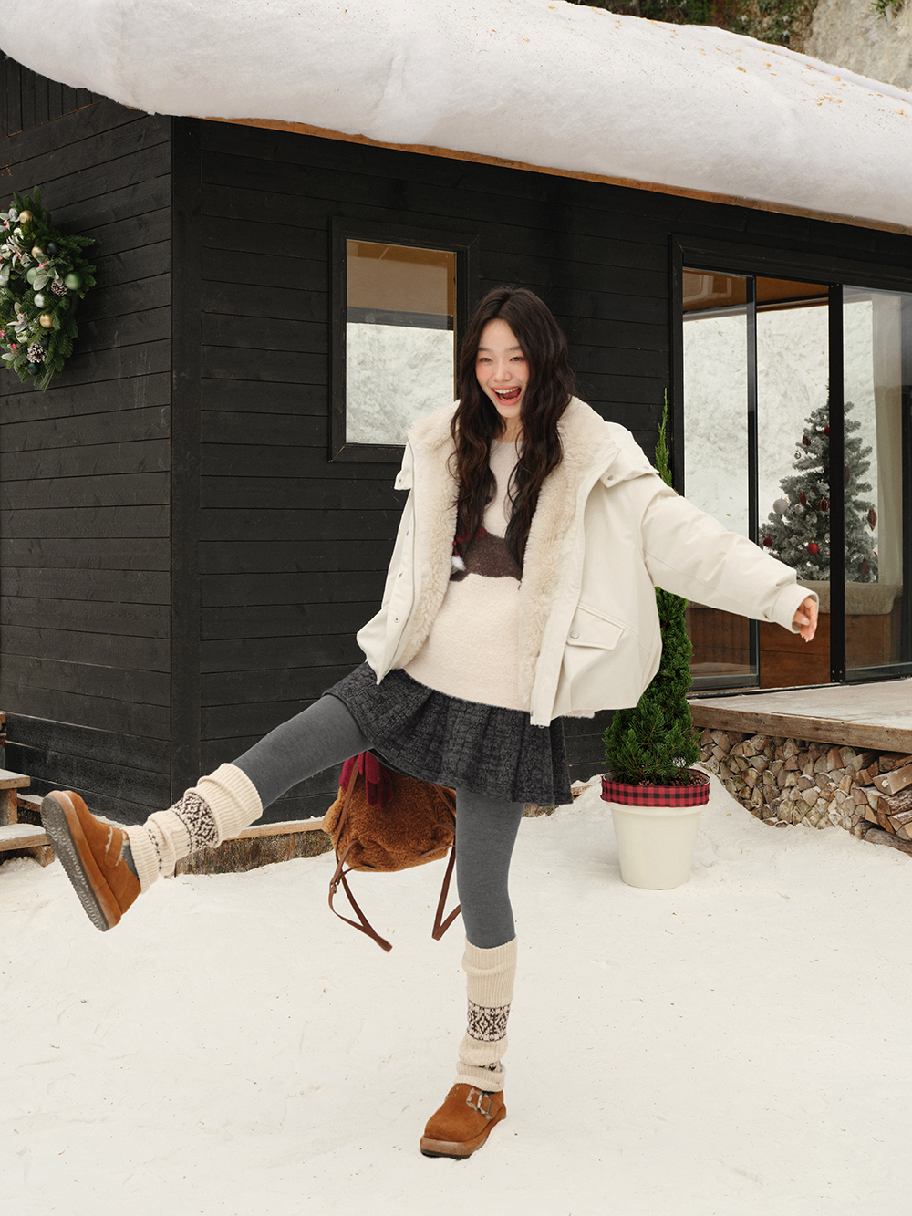 Hooded Stand Collar Down Jacket