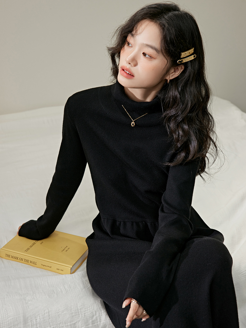 Turtleneck Knit Dress