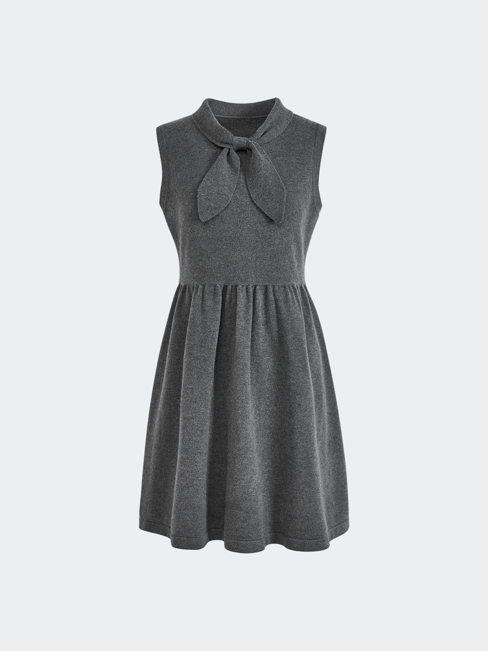 Grey Cardigan and Dress