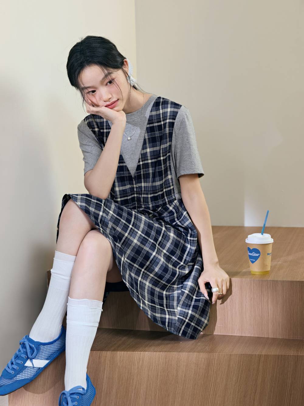 Fake Two-piece Dress