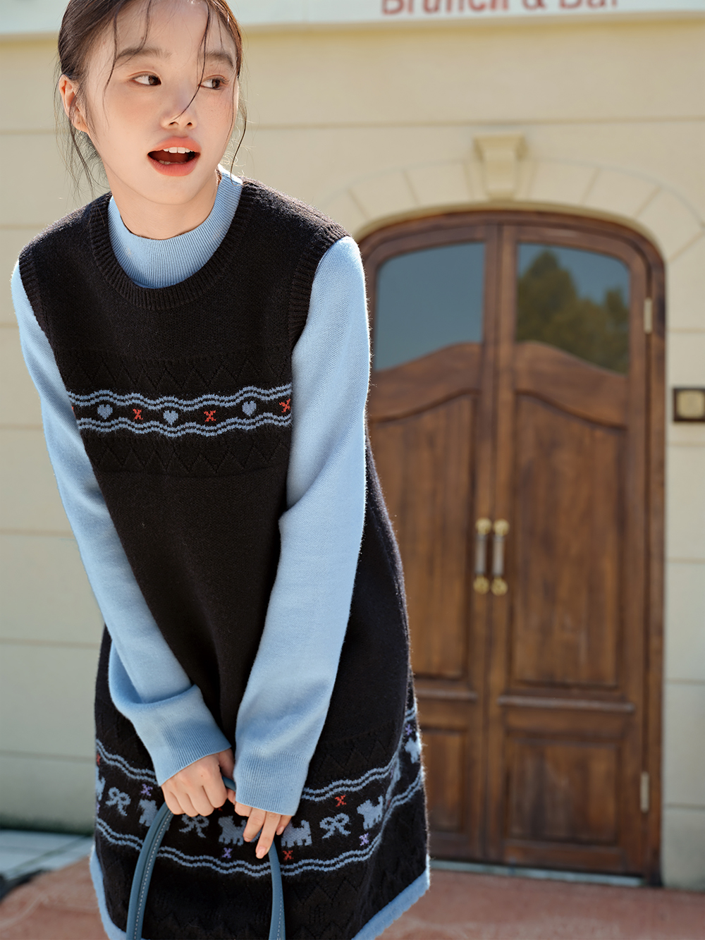 Fair Isle Knit Dress