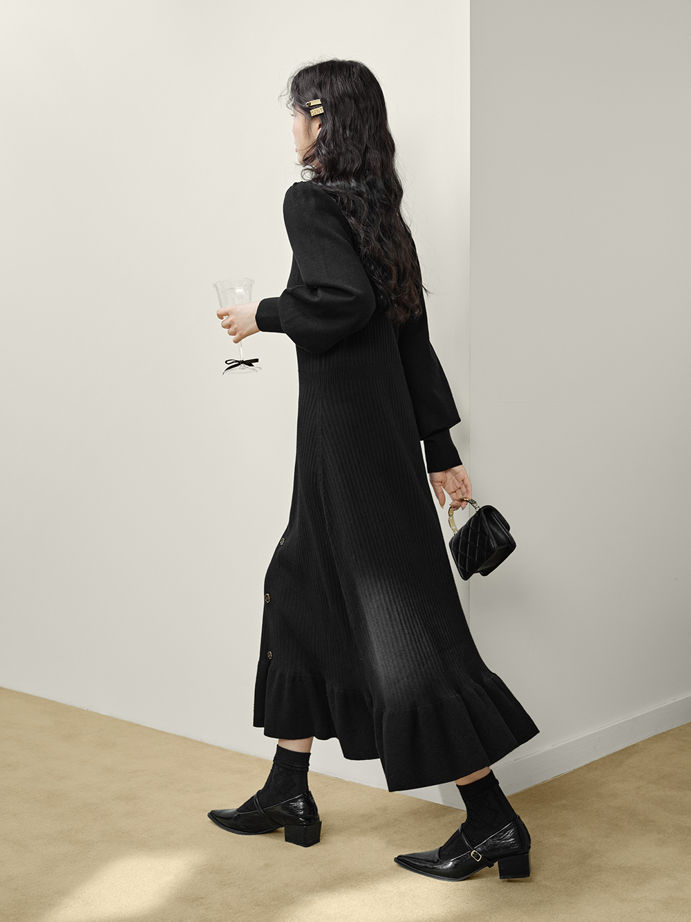 Long Sleeve Knit Dress