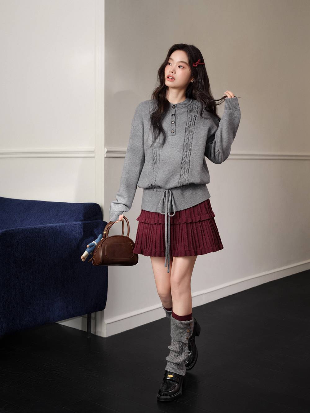 Knit Sweater and Skirt