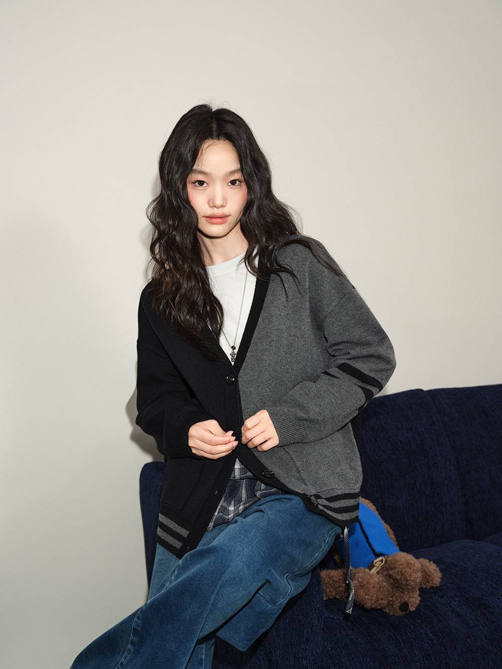 Colourblock Cardigan