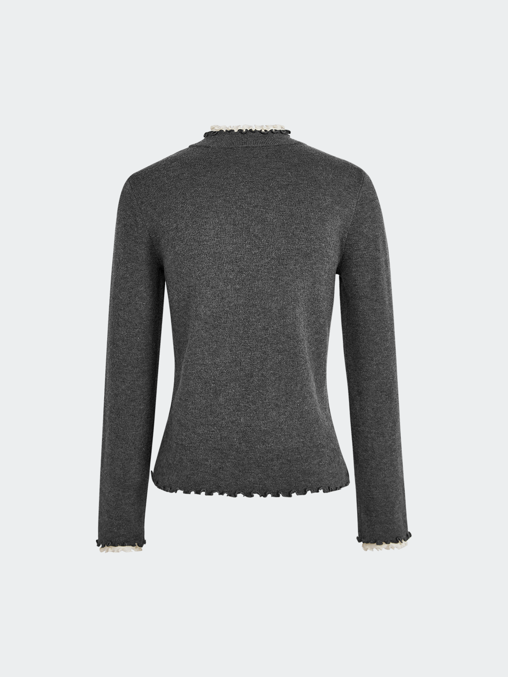 Mock Neck Long-Sleeve Top