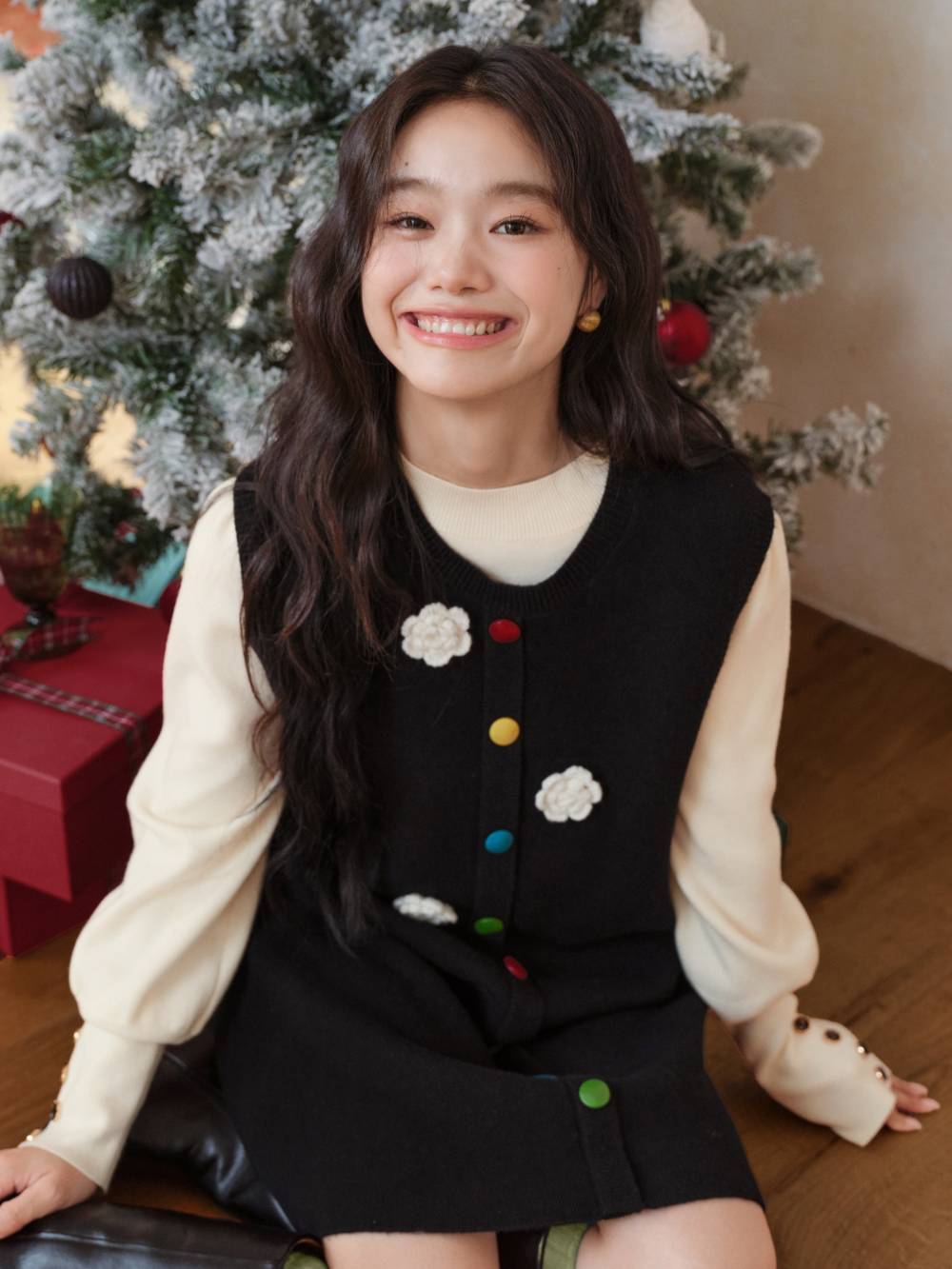 Sleeveless Colourful Button Dress