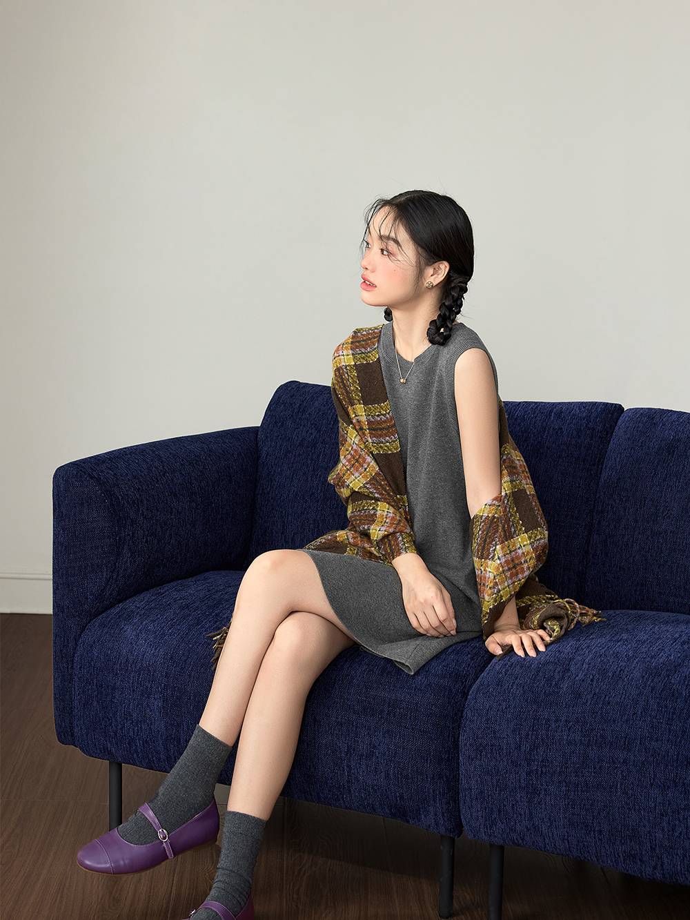 Asymmetrical Sweater and Dress