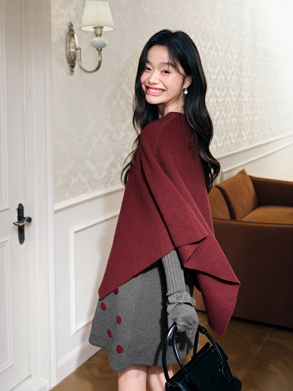 Cape Sweater and Tank Dress