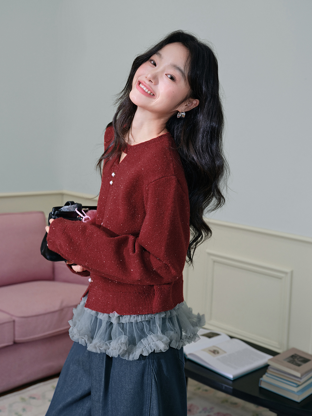 Front Cut Out Sweater