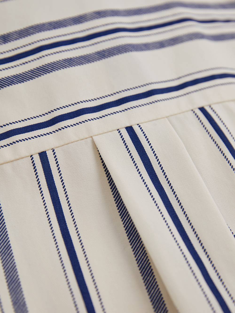 Vest and Striped Dress