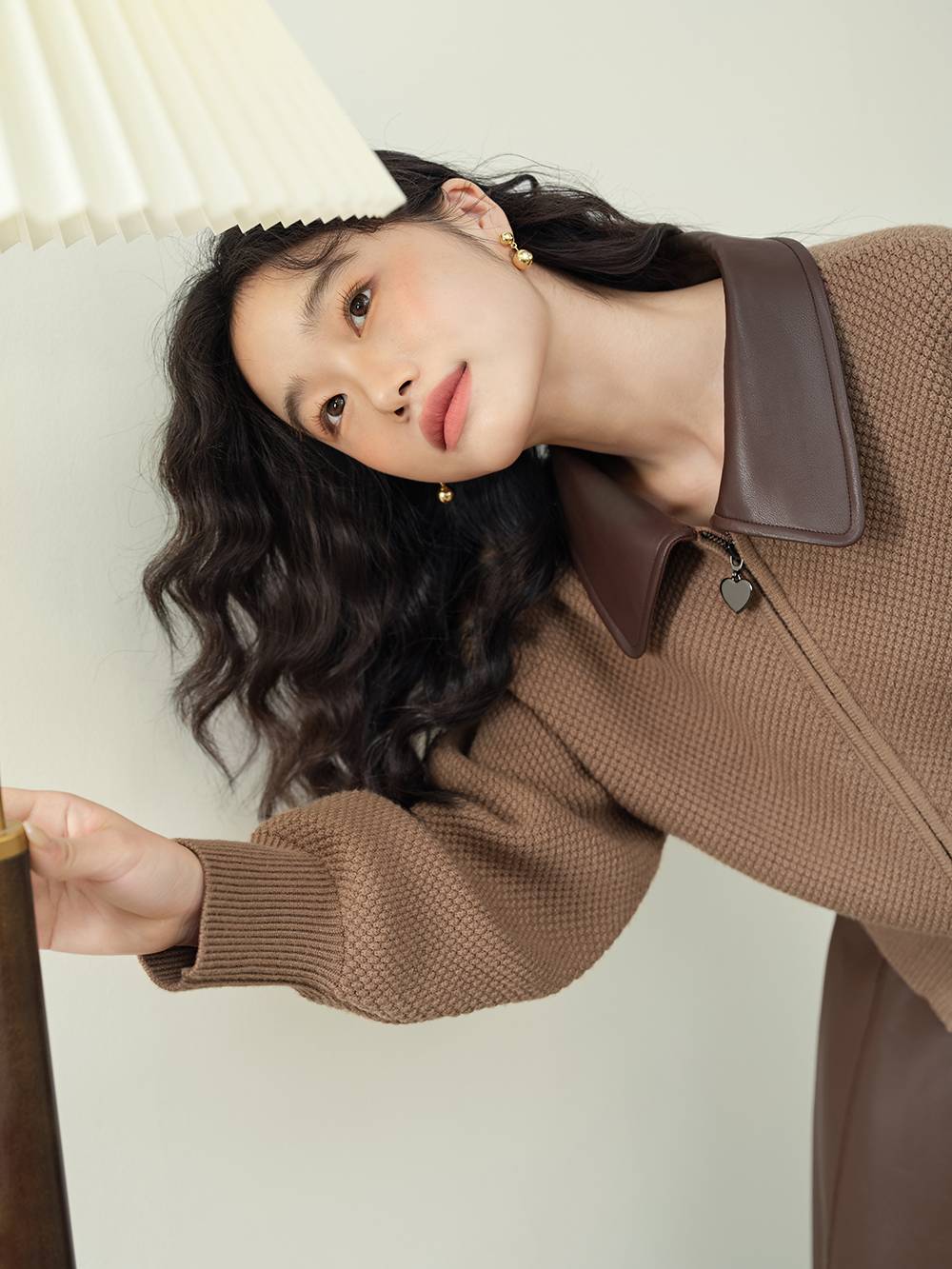 Double Zip Cardigan Sweater