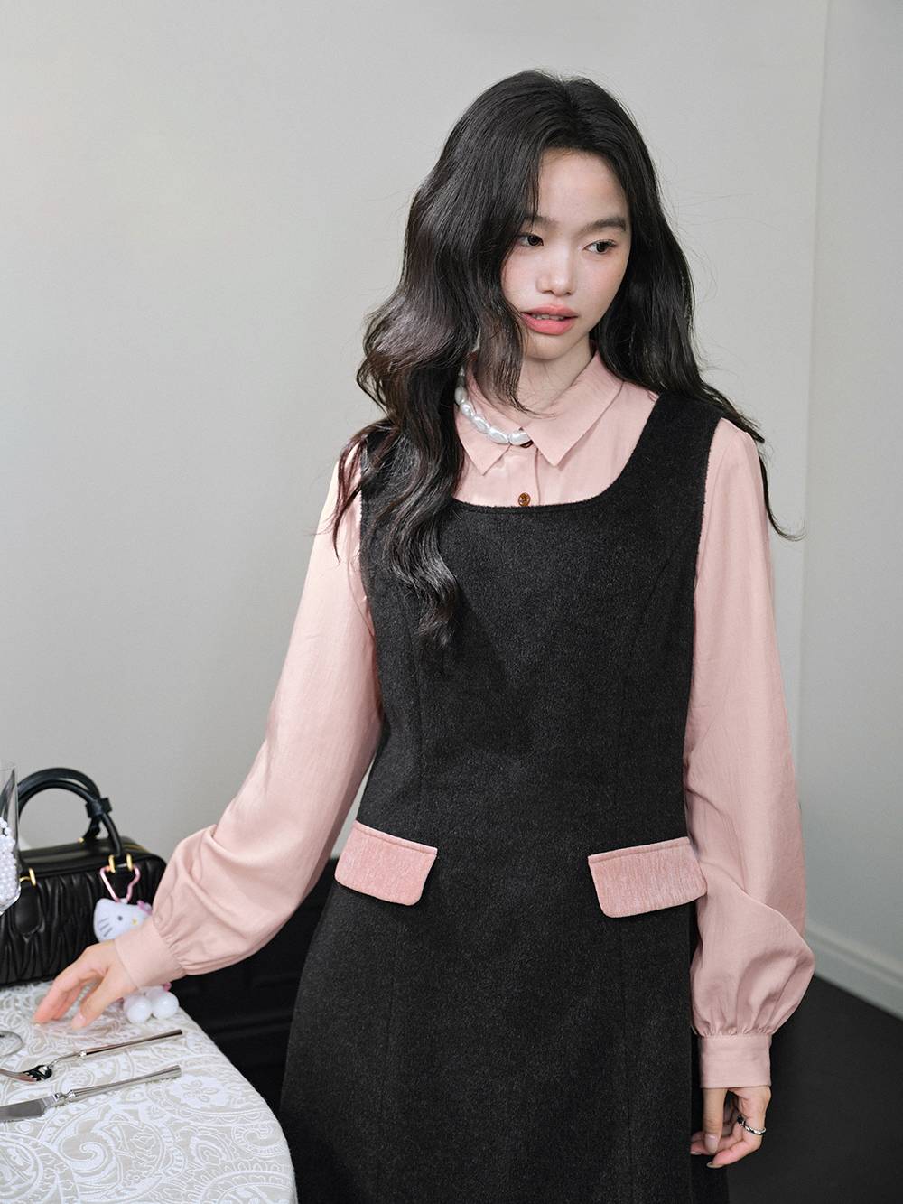 Pink Bow Cape and Dress