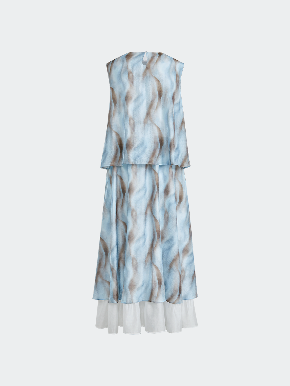 Blurred Stripe Layered Dress